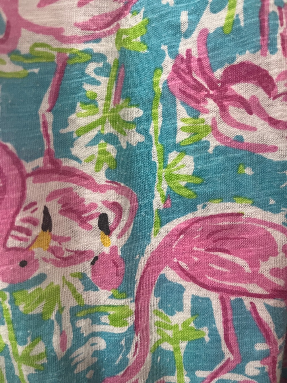 Caribbean Joe Flamingo Tropical Shift Dress Medium | Pink Blue Sleeveless Beach - Picture 5 of 16